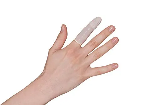 Herrmann Latex Fingerlinge Premium in Größe S | 100 Stück | Einweg Fingerschutz Naturlatex - puderfrei - feuchtigkeitsabweisend | Idealer Schutz vor Verunreinigungen einzelner Finger (Gr. XL)