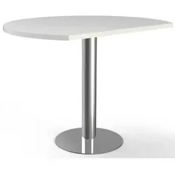 Kerkmann Anbautisch Artline 7667, höhenverstellbar, 80 x 100 cm, weiß - Sonstige Büromöbel, manuell höhenverstellbar von 72-82 cm, ideal für flexible Arbeitsplätze, strapazierfähige melaminharzbeschichtete Spanplatte.