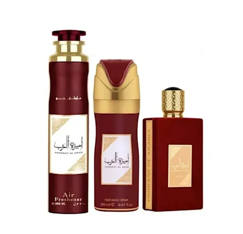 Lattafa Eau de Parfum Asdaaf Ameerat Al Arab SET, 3-tlg. – luxuriöse Düfte - Entdecken Sie das 3-tlg. Lattafa Eau de Parfum Set für unvergessliche Dufterlebnisse. Ideal als Geschenk oder für besondere Anlässe, verleiht es jedem Moment eine elegante Note.
