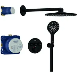 Grohtherm SmartControl 34863 Unterputz Duschsystem in schwarz von GROHE