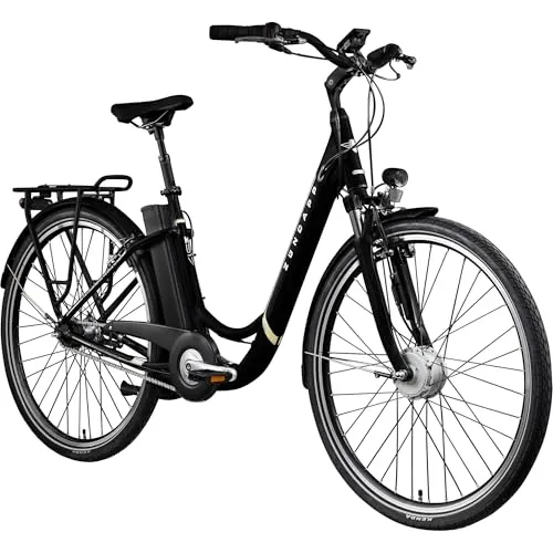 Zündapp Z517 E Bike Damenfahrrad 28 Zoll - E-Bike im retro Hollandrad-Stil, ideal für flexible Mobilität in Stadt und Land. Ausgestattet mit 7 Gang Nabenschaltung und Rücktrittbremse für ein komfortables Fahrgefühl.