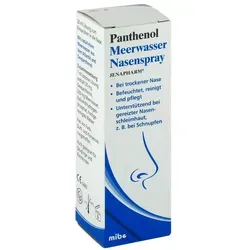 Panthenol Meerwasser Nasenspray Jenapharm - Feuchtigkeitsspendendes Nasenspray mit Dexpanthenol und Meerwasser. Ideal zur Reinigung und Pflege der Nasenschleimhaut bei trockenen Bedingungen und hoher Luftbelastung.