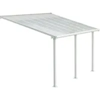 Palram - Canopia Aluminium Terrassenüberdachung Olympia | Stabil & UV-beständig | 295x425x305 cm - Außenanbau mit extrem stabiler Konstruktion, 100% UV-beständigen Doppelstegplatten und bis zu 170 kg/m² Schneelast. Einfache Selbstmontage und wartungsfrei für jahrelangen Schutz.