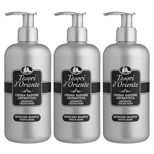 Tesori d'Oriente Muschio Bianco Flüssigseife Weißer Moschus 300ml x3
