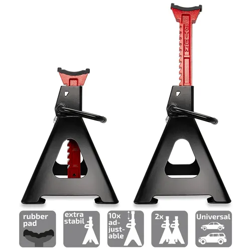 Heyner UltraSafe Pro Unterstellbock Set 6t mit Zahnstange von HEYNER