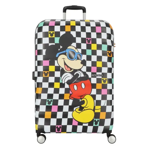 American Tourister Wavebreaker Disney, Spinner L, Koffer, 77 cm, 96 L, Multicolore (Mickey Check)