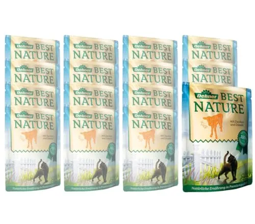 Dehner Best Nature Nassfutter für Katzen Adult, 16 x 85 g - Katzenfutter aus 100% natürlichen Zutaten, reich an Omega-3 und Omega-6 für gesundes Fell und Haut – ein Genuss für anspruchsvolle Samtpfoten!