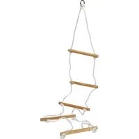 Eichhorn Strickleiter Outdoor - Robuste Strickleiter für Kinder: 5 Sprossen aus hochwertigem Holz, 170 cm lang und bis 60 kg belastbar. Ideal für Kletterabenteuer im Freien. Sicherer Spielspaß für Kinder ab 3 Jahren, nur unter Aufsicht von Erwachsenen.