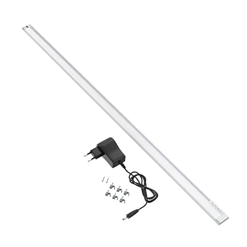 Telefunken LED Unterbauleuchte Zeus 87 cm - Infrarot-Schalter - LED-Lampe mit 87 cm Länge, silberfarben und praktischen Infrarot-Schalter für komfortable Bedienung in Ihrer Küche oder Werkstatt.