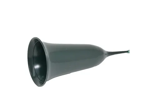 Wibo Bodenvase Grabvase Tulpe 21 cm rund dunkelgrün rund wetterfest (1 St), wetterfest, frostfest