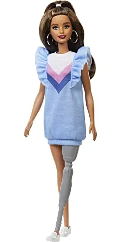Barbie FXL54 Fashionistas Puppe mit Beinprothese
