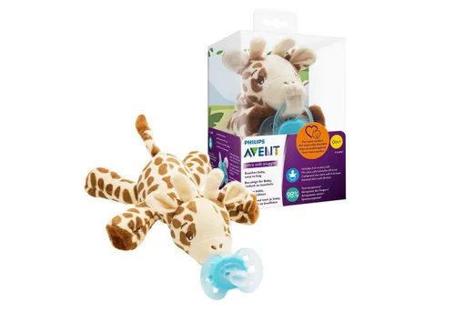 Philips AVENT Schnuller SCF348/11 Snuggle Giraffe, 0-6 Monate