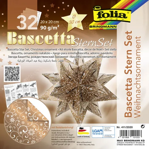 folia Faltblätter Bascetta-Stern 