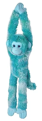 Kuscheltier Affe Vibes Blau 51 cm - Kuscheltiere mit Klettverschlüssen zum Hängen und Schwingen, aus umweltfreundlichem Plüsch für nachhaltigen Kuschelspaß – ideal für Kinder ab 4 Jahren.