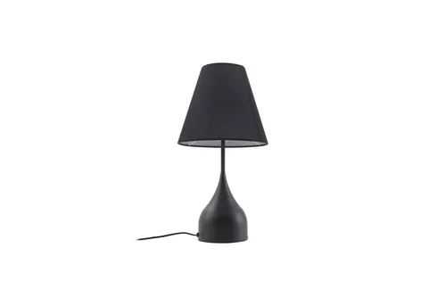 Lucande Tischleuchte Luoti, 1 x 15 W LED - Nachttischleuchte mit modernem Design, textilem Schirm in Schwarz und angenehmer Lichtverteilung für eine gemütliche Atmosphäre im Wohn- oder Schlafzimmer.