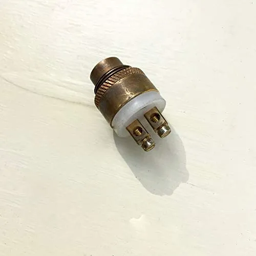 Antikas - Taster Türklingel - Klingelknopf, Klingel-Knopf aus Messing Taster Klingel, Klingeltaster