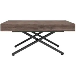 Feldmann-Wohnen Esstisch, Anthrazit, Rechteckig, 120-200 cm - Moderne Esstische für jeden Raum - Ausziehbar von 120 auf 200 cm, höhenverstellbar und mit schickem X-Gestell für optimale Flexibilität und Stil.