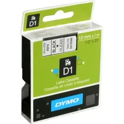 Dymo Label Band D1 45010 (S0720500) schwarz auf klar  12mm x 7m