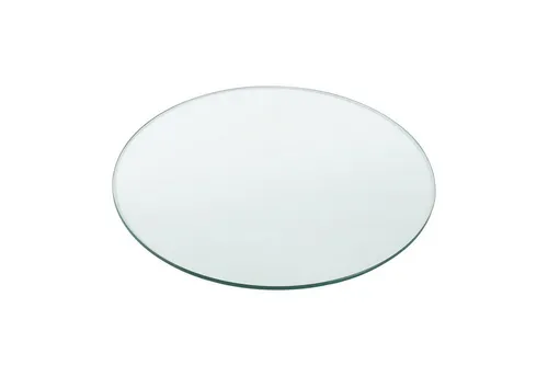 [neu.haus] Glasplatte 'Glasgow' Ø40cm - Rundes ESG Glas für DIY-Tische - Bauglas für kreative DIY-Projekte, schützt vorhandene Tischplatten und verleiht Ihrem Raum Eleganz. Ideal als Kaminplatte oder für individuelle Tischgestaltungen.