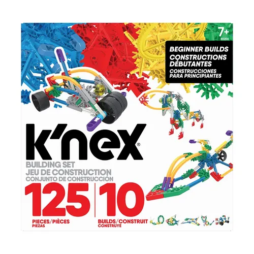 K'Nex Classics 125 Teile - Baukasten für kreative Kinder - Konstruktionsspielzeug mit 125 Teilen für Kinder ab 7 Jahren, fördert die Kreativität und das technische Verständnis durch den Bau von Architektur und Fahrzeugen.