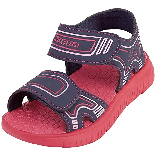Kappa Unisex Kinder Kaleo K Sandale,Navy/Pink,34 EU