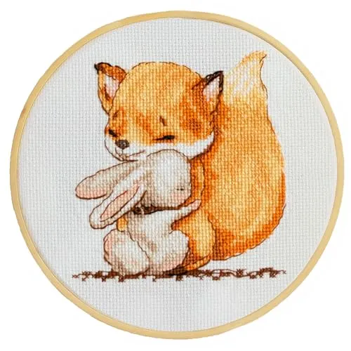 Kreuzstich Stickpackung Meine Freude, Zählmuster, 12x12cm