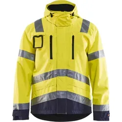 Blakläder High Vis Funktionsjacke 4837 1977 - Gelb/Marineblau - XL - Funktionsjacke für extreme Wetterbedingungen, wind- und wasserdicht mit 50 mm Reflexstreifen für maximale Sichtbarkeit. Ideal für Arbeiten im Freien.