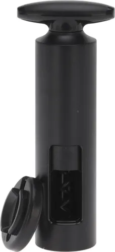 Excellent Houseware Korkenzieher Flaschenöffner Weinflaschenöffner manuell mit Folienschneider robust schwarz 16,5 cm