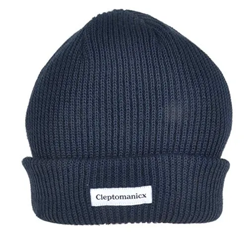 Cleptomanicxs Shortie 2 dark navy Beanie