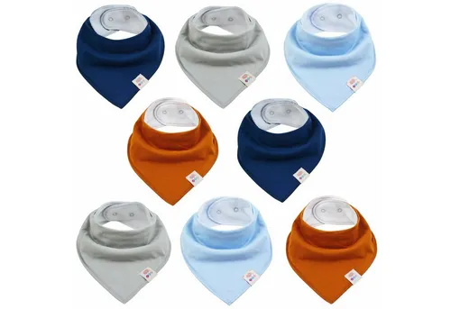M.M.C. Lätzchen Unifarben Dreieckstücher, (8-St), Halstücher