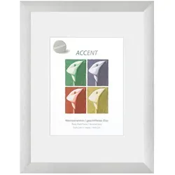 Nielsen Bilderrahmen Largo Str. - Silber, Metall, 40x50 cm - Bilderrahmen aus Metall in Silber, ideal zur Wandmontage. Setzen Sie Ihre Lieblingsfotos elegant in Szene!
