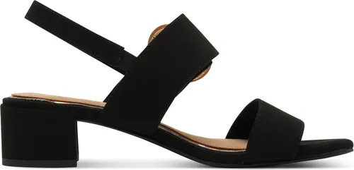 MARCO TOZZI Damen Sandalen mit Absatz - Bequeme Blockabsatz-Schuhe in Schwarz, 39 EU - Wanderschuhe mit Feel Me Sohle für optimalen Tragekomfort, ideal für stilvolle Auftritte und lange Tragezeiten.