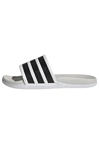 adidas Sportswear ADILETTE COMFORT 2.0 BADESCHLAPPEN – Badesandale in Weiß, Größe 38 EU - Bequeme Badesandale mit cloudfoam-Dämpfung für höchsten Tragekomfort. Ideal für den Alltag oder am Pool. Sportlicher Stil in Cloud White und Core Black.