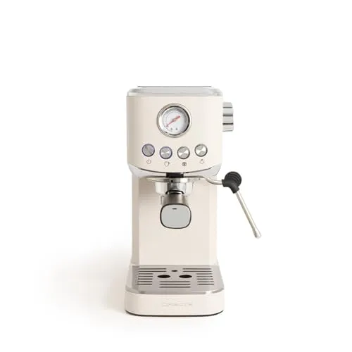CREATE / THERA CLASSIC COMPACT Espressomaschine Cremeweiß, 20 bar Halbautomatik mit Cold Brew Funktion
