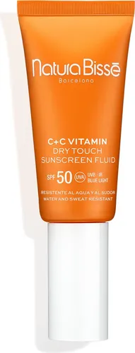 Natura Bissé C+C Vitamin Dry Touch Sunscreen Fluid SPF 30 - Sonnenpflege für das Gesicht, 30 ml, mit intensiv feuchtigkeitsspendenden Eigenschaften und schnellem Einziehen, schützt die Haut zuverlässig vor UV-Strahlung und vorzeitigen Alterungserscheinungen.