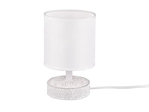 Reality Leuchten LED Nachttischlampe, LED wechselbar, Warmweiß, klein-e orientalisch-e Fensterlampe für die Fensterbank Weiß Höhe 20cm