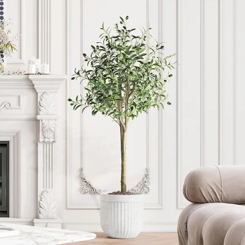 Künstlicher Olivenbaum 150cm groß - Blumen & künstliche Pflanzen, ideal für ganzjährige Deko mit realistischem Aussehen und pflegeleichtem Design.