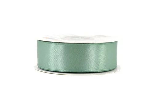 Creativery Satinband, Satinband 25mm x 25m Rolle Eukalyptus in grün von Creativery