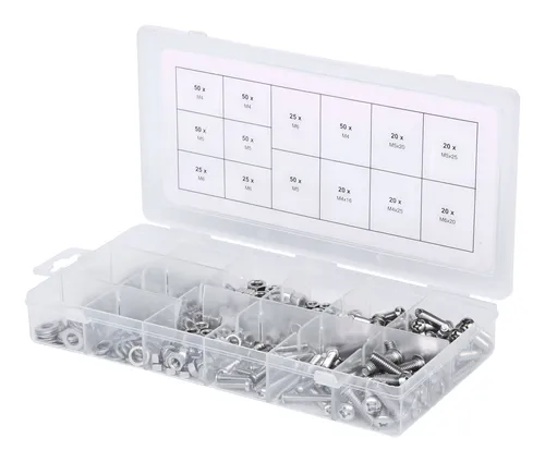 KS Tools Sortiment Linsenkopf-Maschinenschrauben, metrisch, 475-teilig - 970.0510