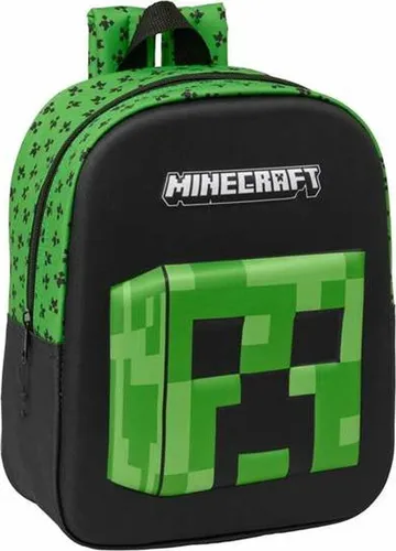 Safta Minecraft 3d Mini 6l 32x43x14 Cm 622578011 Rucksack Grün  Kinder Grün One Size