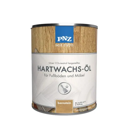 PNZ Hartwachs-Öl (farblos) 0,75 l - Seidenmatt Finish für Holz - Holzöle für langlebigen Schutz und natürliche Ausstrahlung. Das PNZ Hartwachs-Öl sorgt für ein seidenmattes Finish und schützt Ihr Holz effektiv.