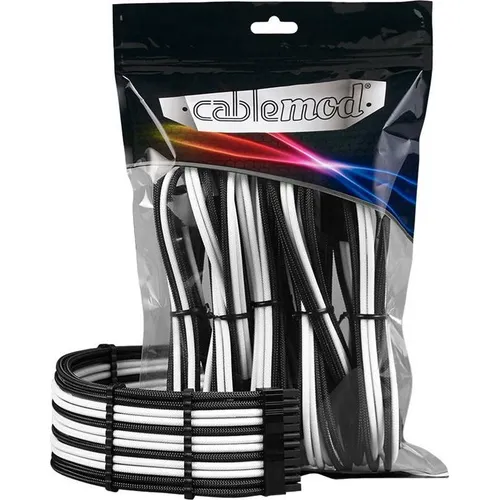 CableMod PRO ModMesh 12VHPWR Cable Extension Kit - schwarz/weiss (CM-PCAB-16P3KIT-NKKW-3PK-R)