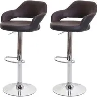 Proregal Barhocker Braun – Eleganter Kunststoff, höhenverstellbar - Der stilvolle Barhocker überzeugt durch modernes Design und hohen Sitzkomfort. Mit gepolsterten Armlehnen und einer stabilen Metallbasis ist er ideal für Küche und Bar. Flexibel höhenverstellbar und 360° drehbar – für jeden Anlass perfekt!