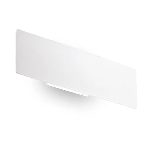 ZIG ZAG AP D29 Wandleuchte, 4000K - Ideal Lux - Moderne, weiße Metall-Wandleuchte mit 12,5 W LED und 50.000 Stunden Lebensdauer, ideal für Wohn- und Geschäftsräume.