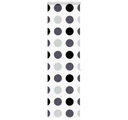 vidaXL Duschrollo mit Kassette 70x240 cm - Stylisches Duschrollo in Kreise-Design, ideal für moderne Bäder. Mit praktischer Kassette für einfachen Einbau und Pflege.