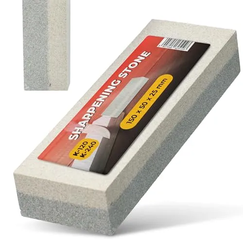 Instalguru Wetzstein Schleifstein Abziehstein Sensenwetzstein 15 cm Messer Schärfstein Meßerschärfer Messerschärfer Doppelseitig Rechteckig Meißel Äxte Sense Schleifhilfe Professioneller