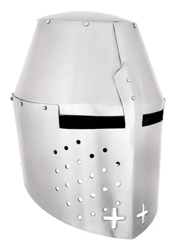 Battle-Merchant Grosser Helm Pembridge in silber von Battle-Merchant