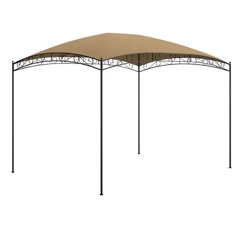 Pavillon 3x4x2,65 m Taupe 180 g/m² - Robuster Pavillon in Taupe, ideal für Gartenfeiern. Mit einem stabilen Rahmen und wetterfestem Dachmaterial sorgt er für gemütliche Stunden im Freien.