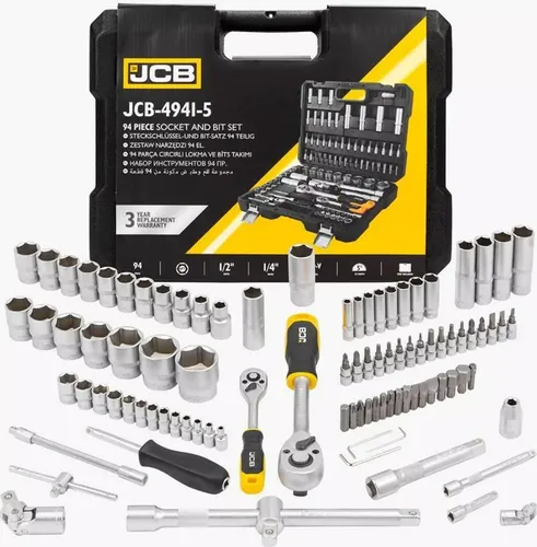 JCB | Werkzeugkoffer gefüllt, 1/4