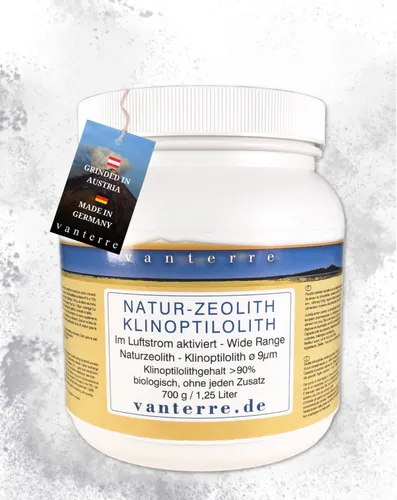 700g - 1,25 L Premium Natur-Zeolith-Klinoptilolith ø 9 µm Jetmill Vermahlung